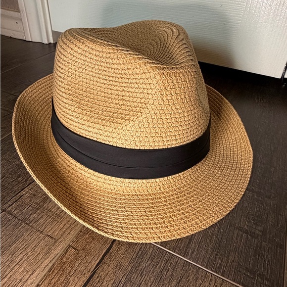 Accessories - Stylish Tan Fedora Hat with Black Band